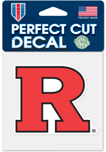 Rutgers Scarlet Knights Red  4x4 Decal
