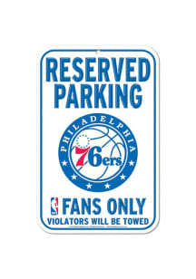 Philadelphia 76ers Parking Sign