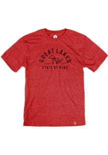 Michigan Red Great Lakes Short Sleeve T Shirt