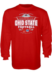 Ohio State Buckeyes Red 2019 College Football Playoff Bound Long Sleeve T Shirt