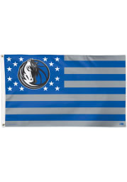 Dallas Mavericks Americana Blue Silk Screen Grommet Flag