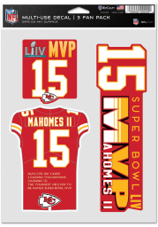 Patrick Mahomes Kansas City Chiefs Mahomes SB LIV MVP 5x7 Auto Decal - Red