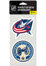 Columbus Blue Jackets 4x4 2 pack Auto Decal - Blue