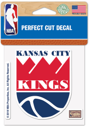 Kansas City Kings 4x4 Auto Decal - Red