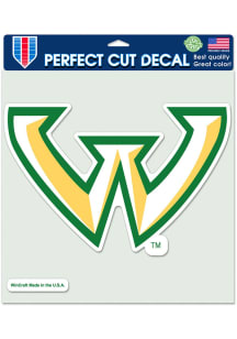 Wayne State Warriors 8x8 Auto Decal - Green