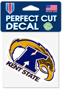 Kent State Golden Flashes 4x4 Auto Decal - Yellow