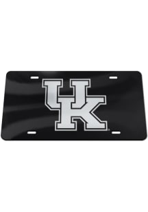 Kentucky Wildcats Silver on Black Car Accessory License Plate