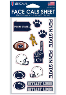 Navy Blue Penn State Nittany Lions 4x7 Face Tattoo
