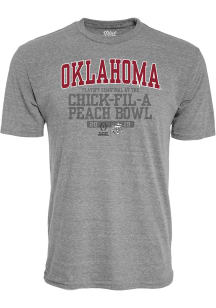 Oklahoma Sooners Grey 2019 College Football Playoff Bound Short Sleeve Fashion T Shirt