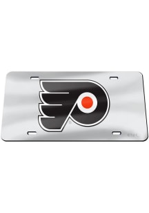 Philadelphia Flyers Team Logo Silver Car Accessory License Plate