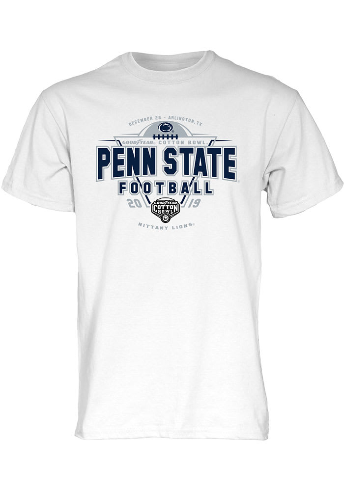 Penn State Nittany Lions White 2019 Cotton Bowl Bound Short Sleeve T Shirt