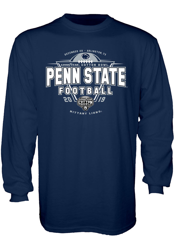 Penn State Nittany Lions Navy Blue 2019 Cotton Bowl Bound Long Sleeve T Shirt