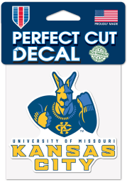 UMKC Roos 4x4 Auto Decal - Blue