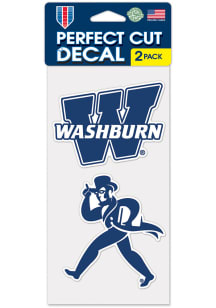 Washburn Ichabods 4x4 2 Pack Auto Decal - Blue