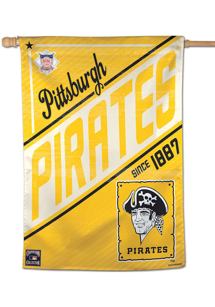 MLB Pittsburgh Pirates Jolly Roger Cooperstown Banner Flag