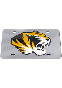 Missouri Tigers Team Logo Silver Car Accessory License Plate