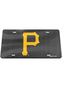 Pittsburgh Pirates Carbon Fiber Car Accessory License Plate