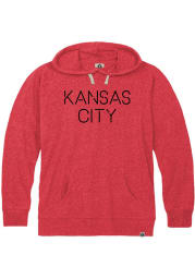 Kansas City Heather Red Disconnected Long Sleeve T-Shirt Hood
