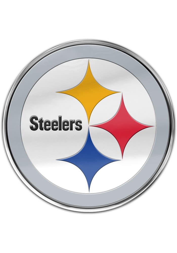 Pittsburgh Steelers Auto Badge Car Emblem - YELLOW