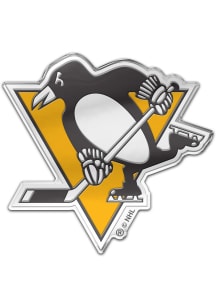 Pittsburgh Penguins Auto Badge Car Emblem - Yellow