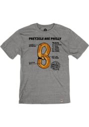Philly Pretzel Factory Heather Grey Pretzels Are Philly Short Sleeve T Shirt
