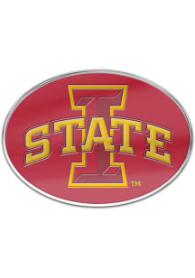 Iowa State Cyclones Auto Badge Car Emblem - Red