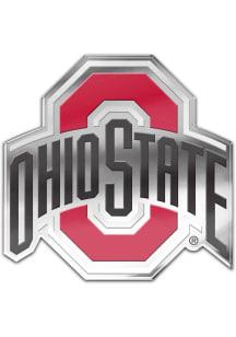 Ohio State Buckeyes Auto Badge Car Emblem - Red
