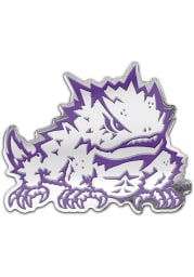 TCU Horned Frogs Auto Badge Car Emblem - Purple