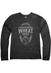 Boulevard Heather Black Wheat Label Long Sleeve T Shirt