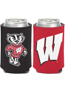 Black Wisconsin Badgers 12oz Can Coolie