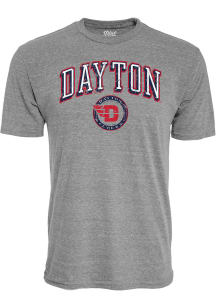 Dayton Flyers Grey Arch Short Sleeve Fashion T Shirt