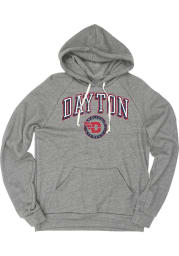 Dayton Flyers Mens Grey Arch Fashion Hood