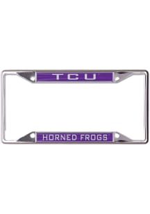 TCU Horned Frogs Metallic Inlaid License Frame