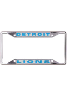 Detroit Lions Metallic Inlaid License Frame