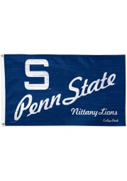 Penn State Nittany Lions Vintage Silk Screen Grommet Flag