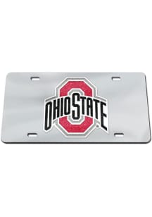 Ohio State Buckeyes Glitter Logo Car Accessory License Plate