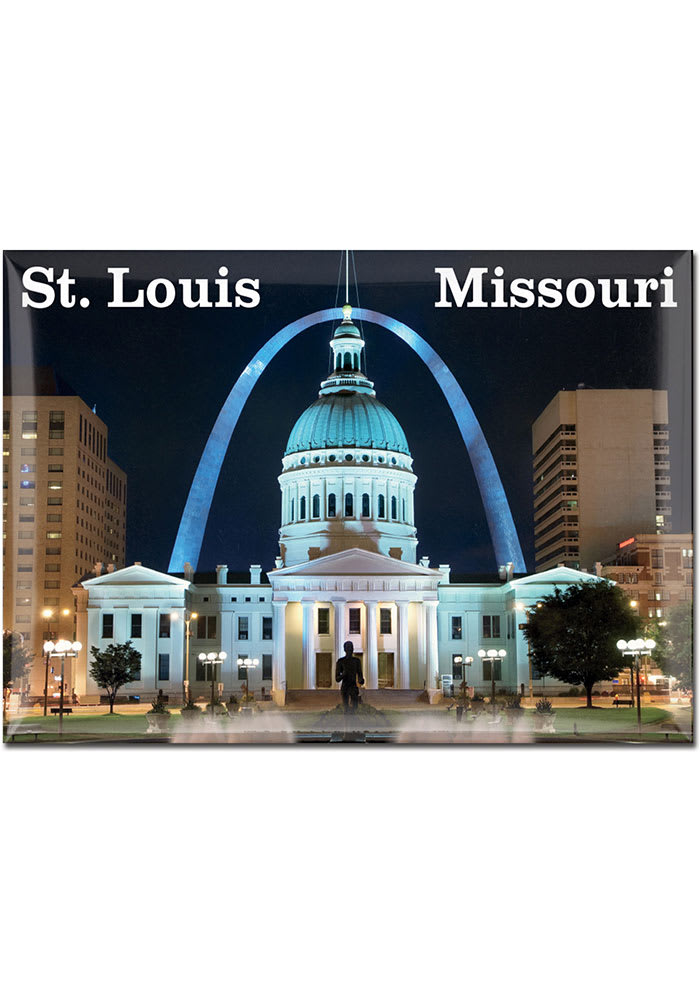 St Louis Skyline 3x4 Metal Magnet