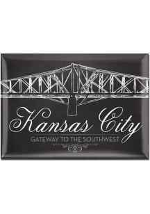 Kansas City Skyline 3x4 Metal Magnet