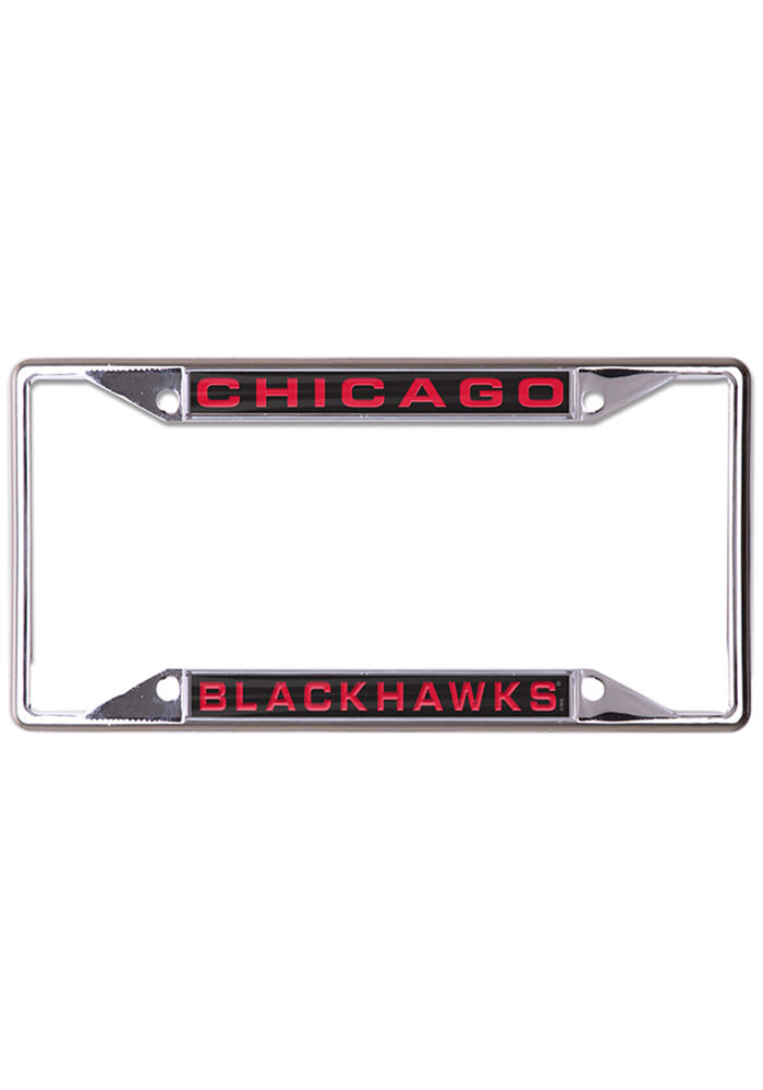 Chicago Blackhawks License Frame Chicago Blackhawks Metallic Inlaid