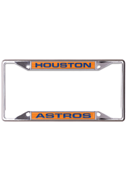Houston Astros Metallic Inlaid License Frame