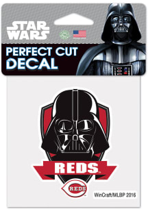 Cincinnati Reds 4x4 Vader Auto Decal - Red
