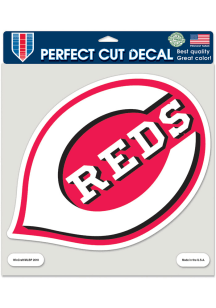 Cincinnati Reds 8x8 Primary Auto Decal - Red