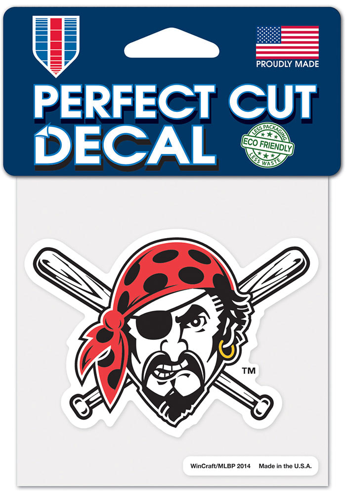 Pittsburgh Pirates Decal 4x4 Perfect Cut Color