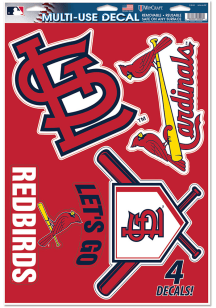 St Louis Cardinals 11x17 Multi Use Auto Decal - Red