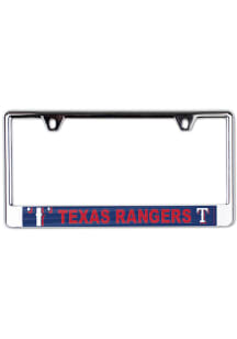 Texas Rangers Metallic Printed License Frame