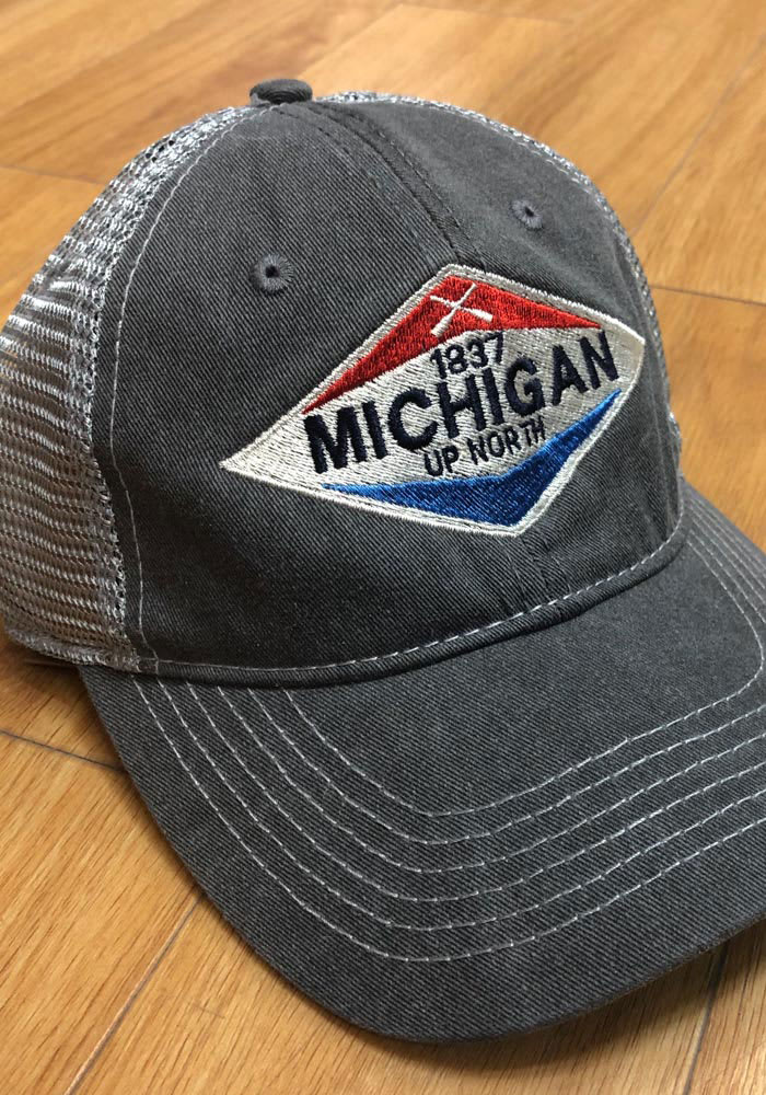Michigan Slick Valve Scout Meshback Adjustable Hat - Charcoal