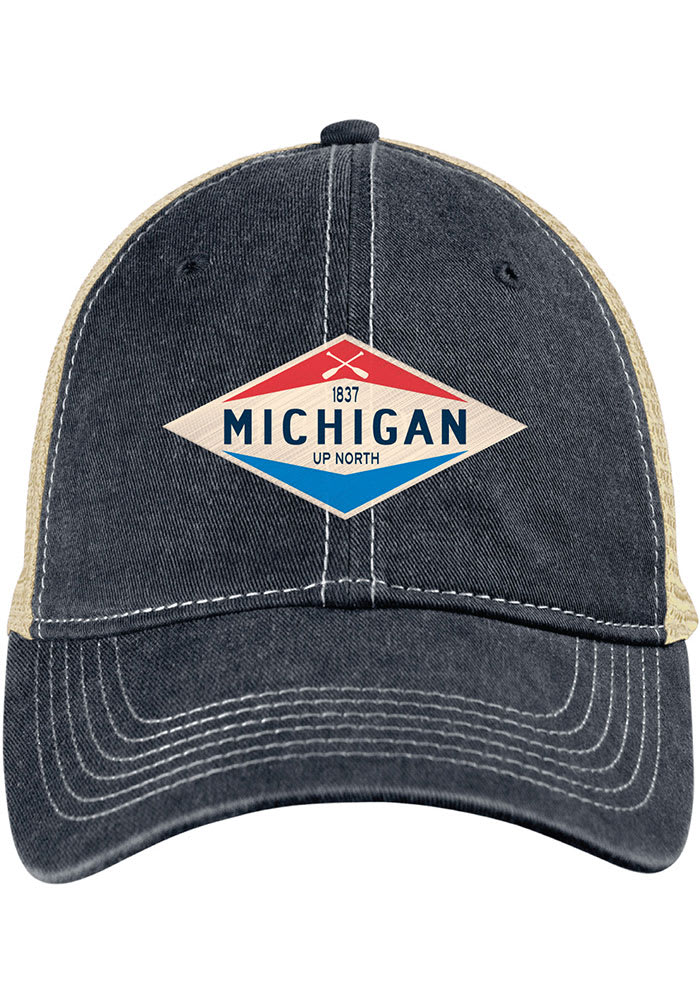 Michigan Slick Valve Scout Meshback Adjustable Hat - Navy Blue