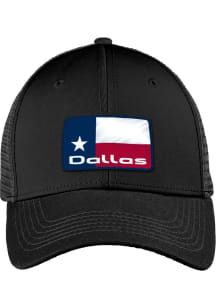 Dallas Ft Worth State Badge Roamer Trucker Adjustable Hat - Black