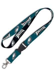Philadelphia Eagles 2 Color Buckle Green Lanyard - Midnight Green