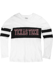 Texas Tech Red Raiders Womens White Greta LS Tee